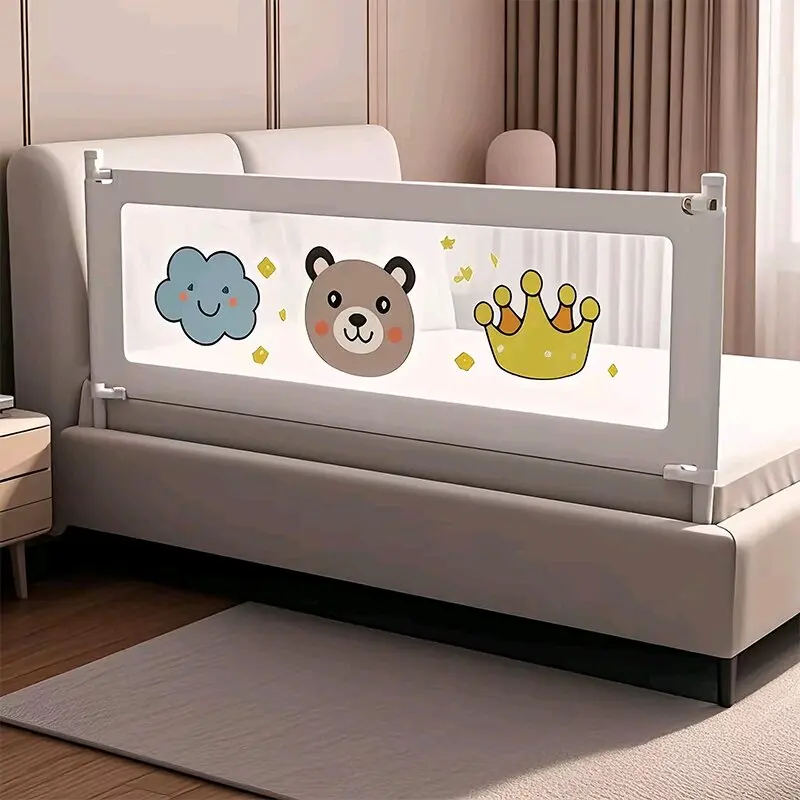 IMBABY Barrière de lit portable pour bébé sécurité relevable design coloré facile à installer 036 mois