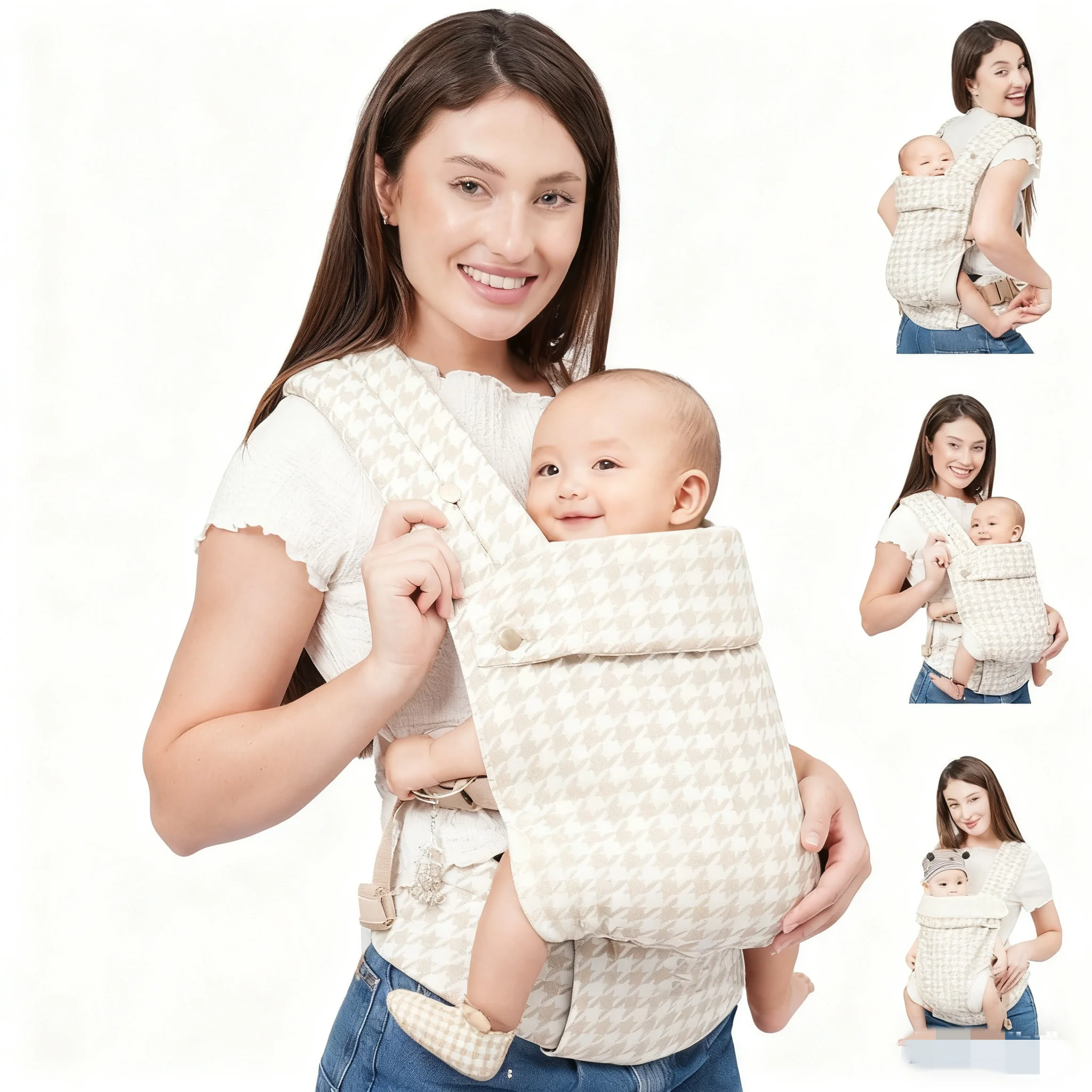 Portebébé ergonomique pour nouveauné à toutpetit confortable et léger voiture pour bébé respirante en coton do