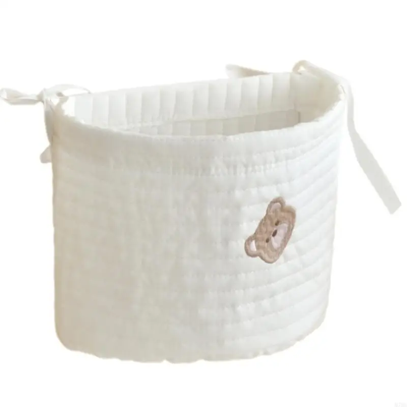 Organisateur suspendu portable bébé panier rangement lit berceau sac à couches accessoires bébé coton Slow Bea