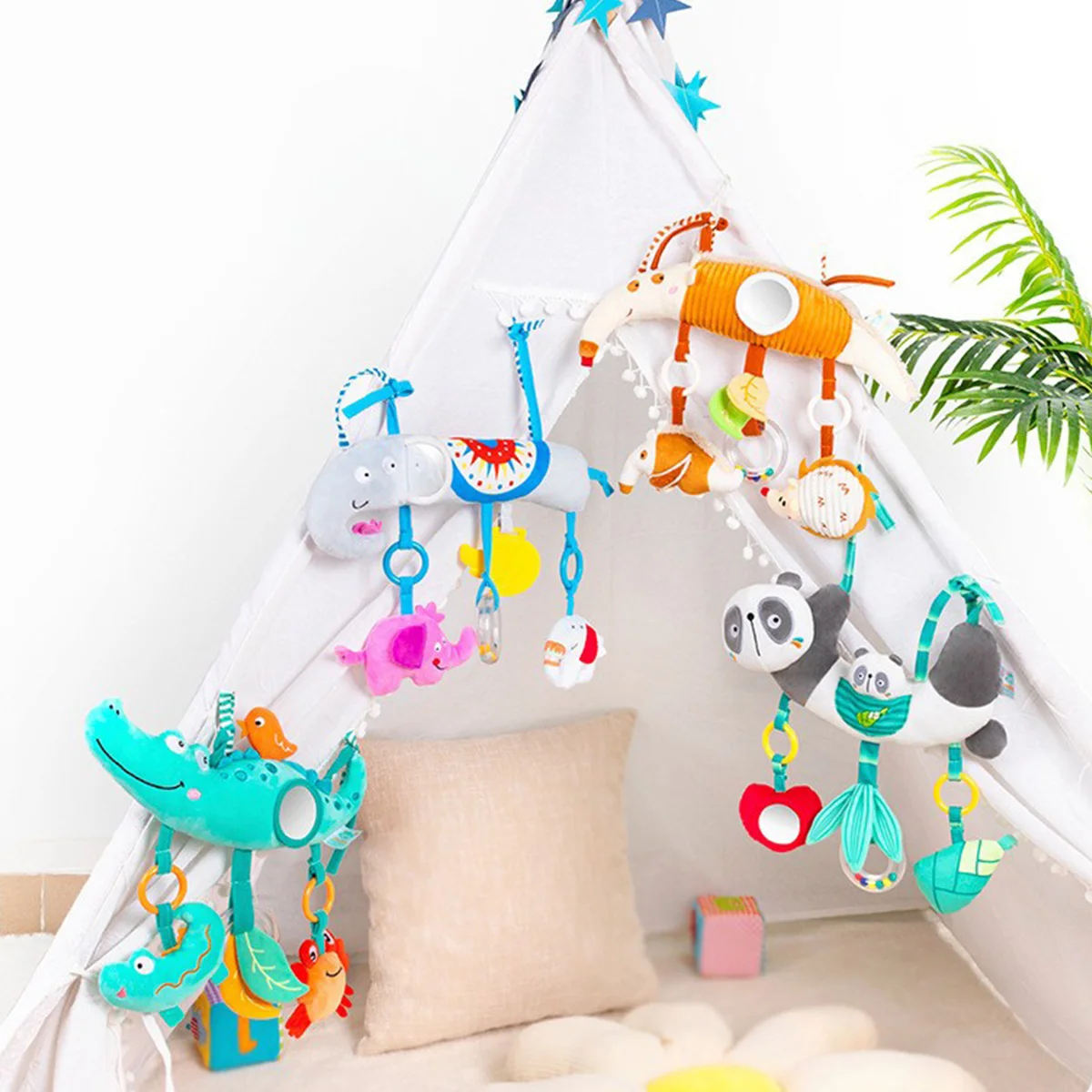 Ensembles jouets pendentifs poussette jouets sensoriels bébé carillons éoliens cloches sonnantes accessoires p