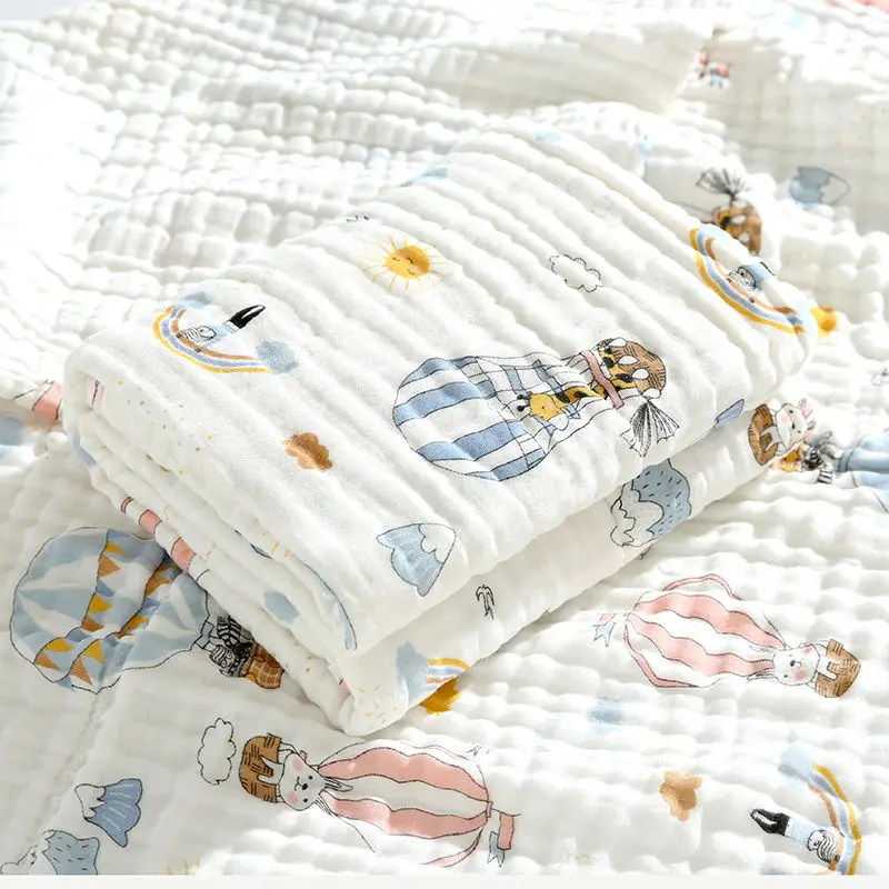 Couverture d'emmaillotage en mousseline de coton respirante et écoresponsable pour bébé serviette de bain styl