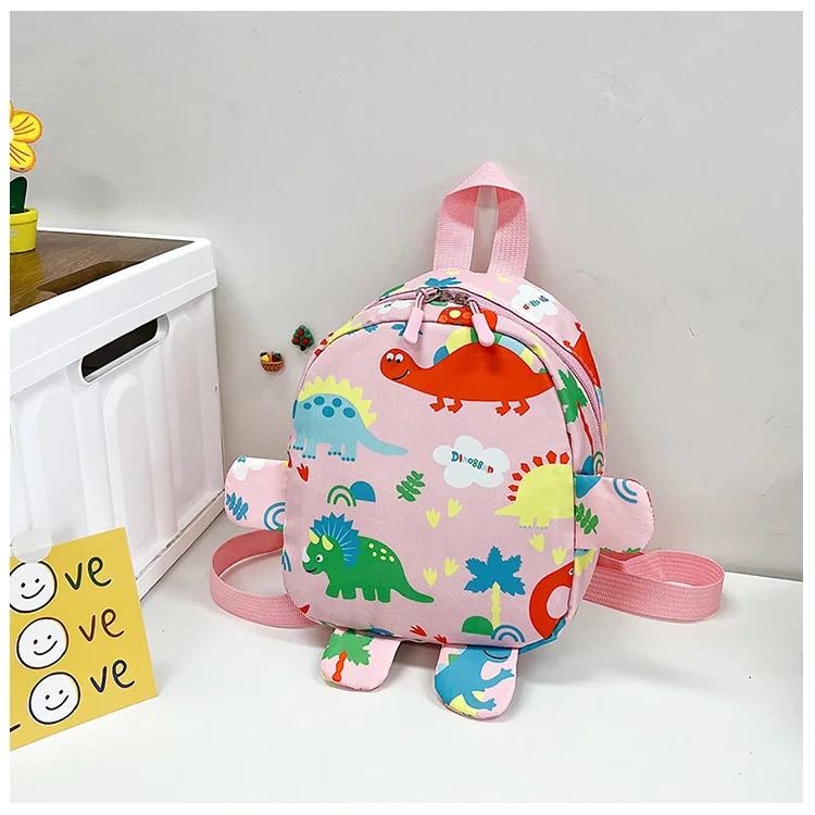 Sac à dos enfant dessin animé dinosaure motifs colorés étanche confortable école maternelle primaire portage q