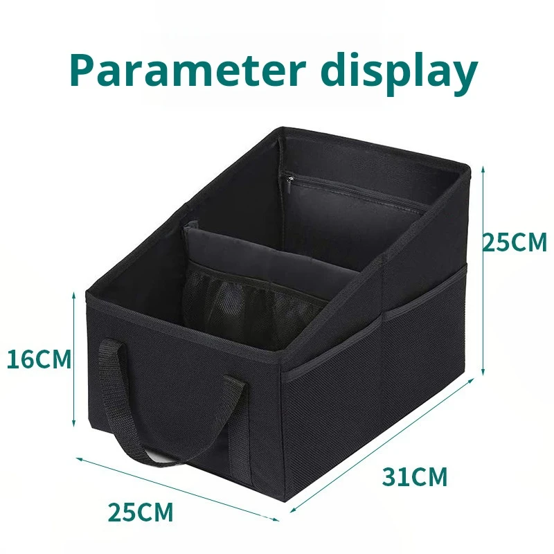 Organisateur de coffre voiture bébé rangement portable compartiments multiples sécurité tissu durable pratique
