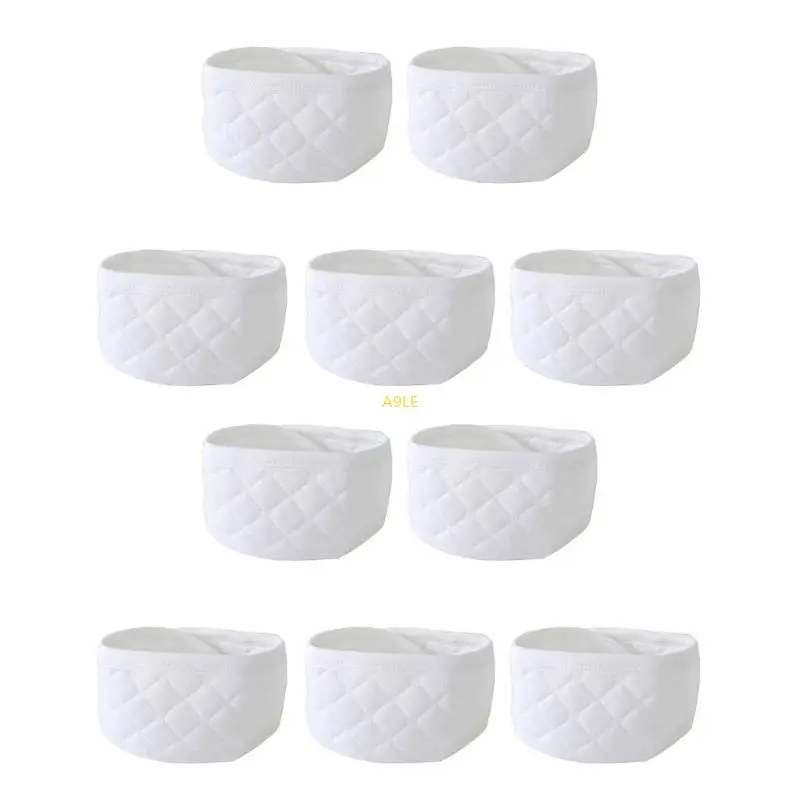 Ensemble paniers rangement tissu coton texture matelassée blanc minimaliste多用途