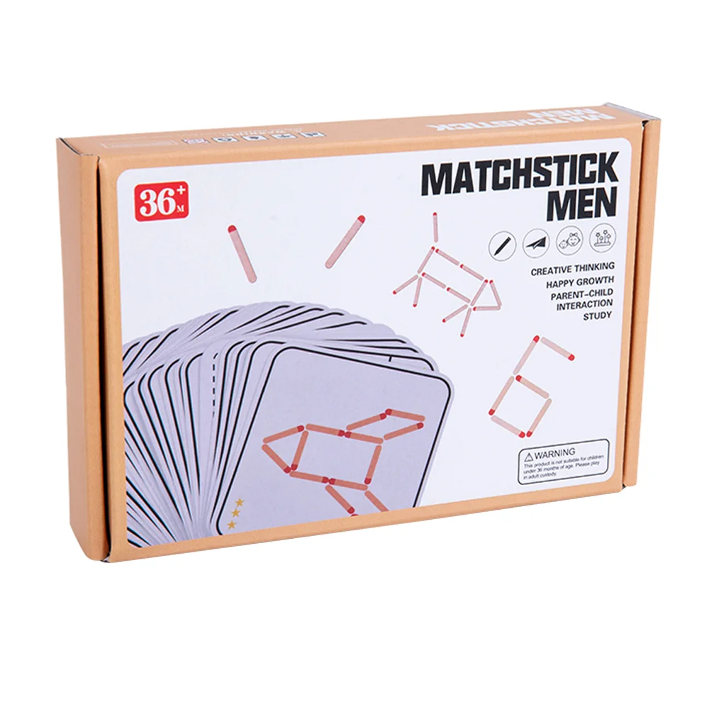 Jeu éducatif puzzle réflexion logique pour enfants 36 ans Matchstick Men 刺激 créativité concentration interacti