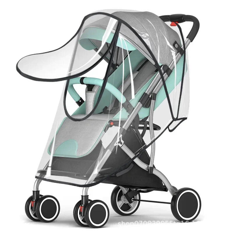 Poussette bébé pliable légere avec canopy gris et turquoise design moderne matériau métal et polyester protect