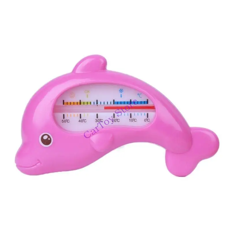 Thermomètre bébé en forme de dauphin rose Carl O'Shop Baby Bath Safety Tool 050°C
