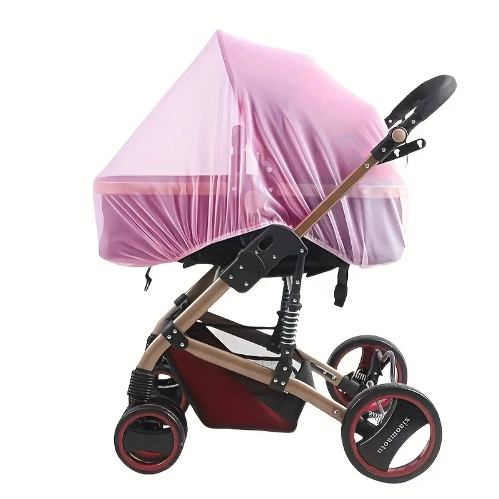 Moustiquaire pour poussette protection insectes maille dense antimoustiques polyester couverture complete exte