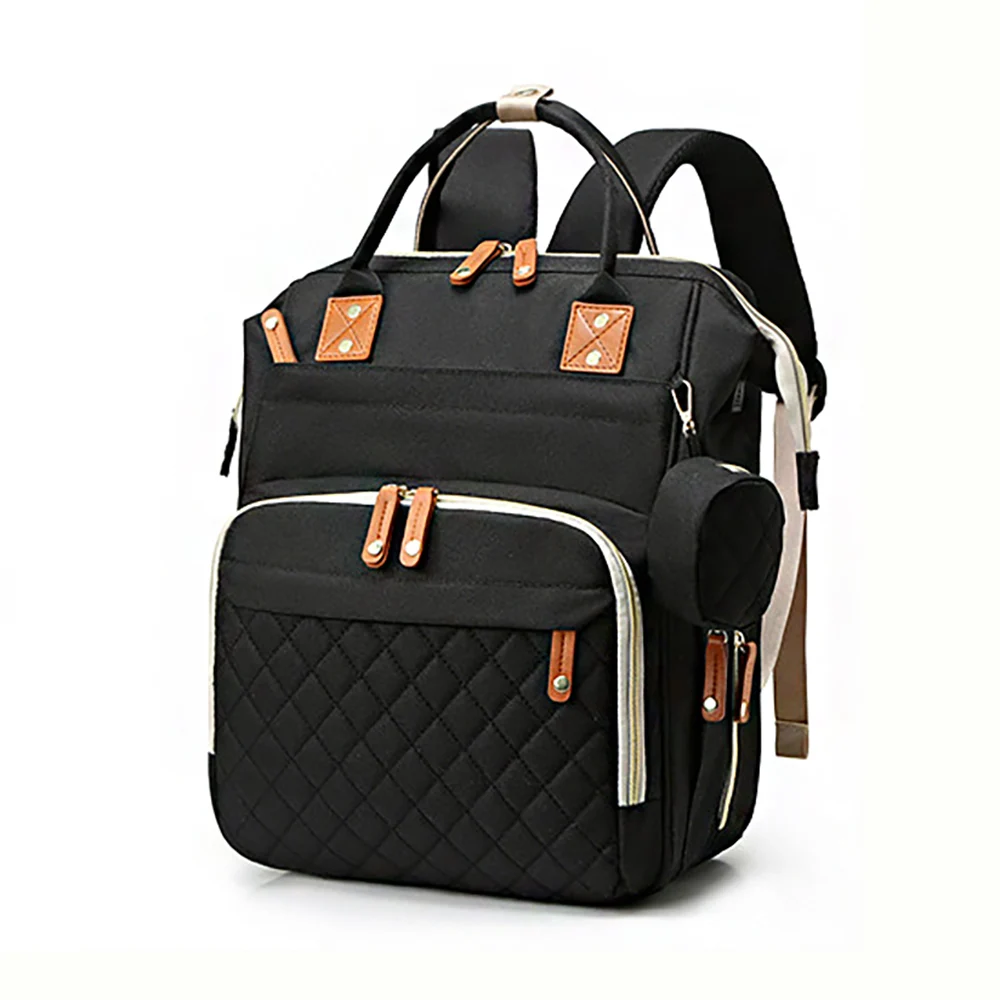 Sac à dos matelassé multifonctionnel pour maman grande capacité sac à couches sac mère et bébé sac à dos momie