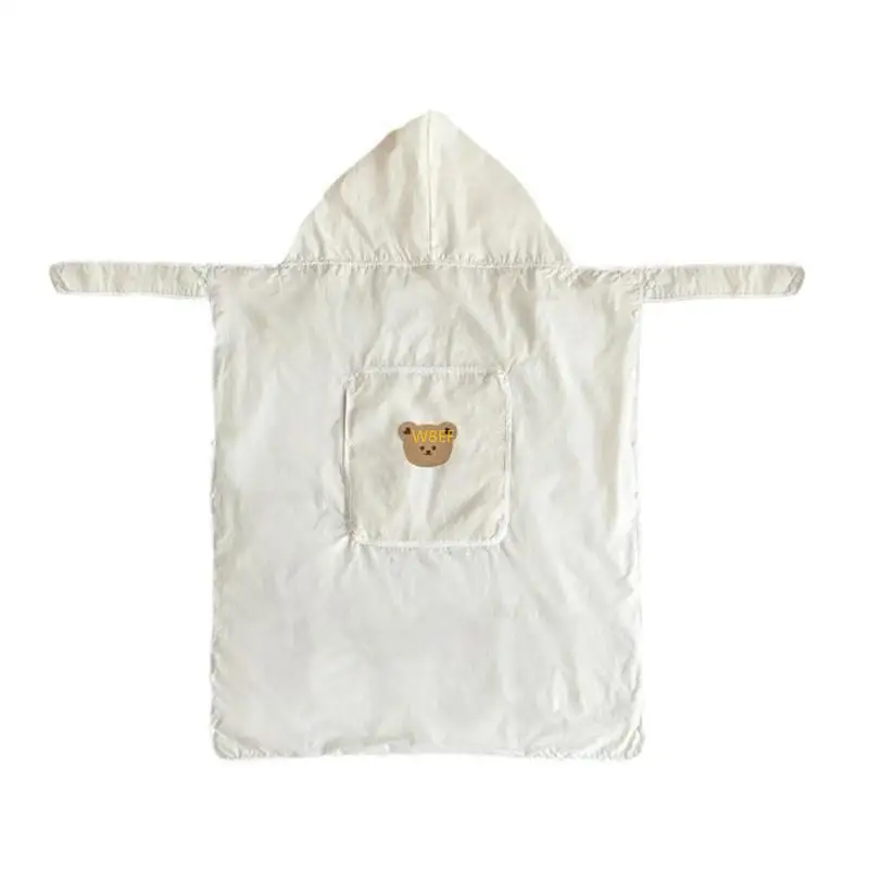 Couverture enveloppante bébé poussette portebébé imperméable motif ours blanc doux confort naissance 13 ans