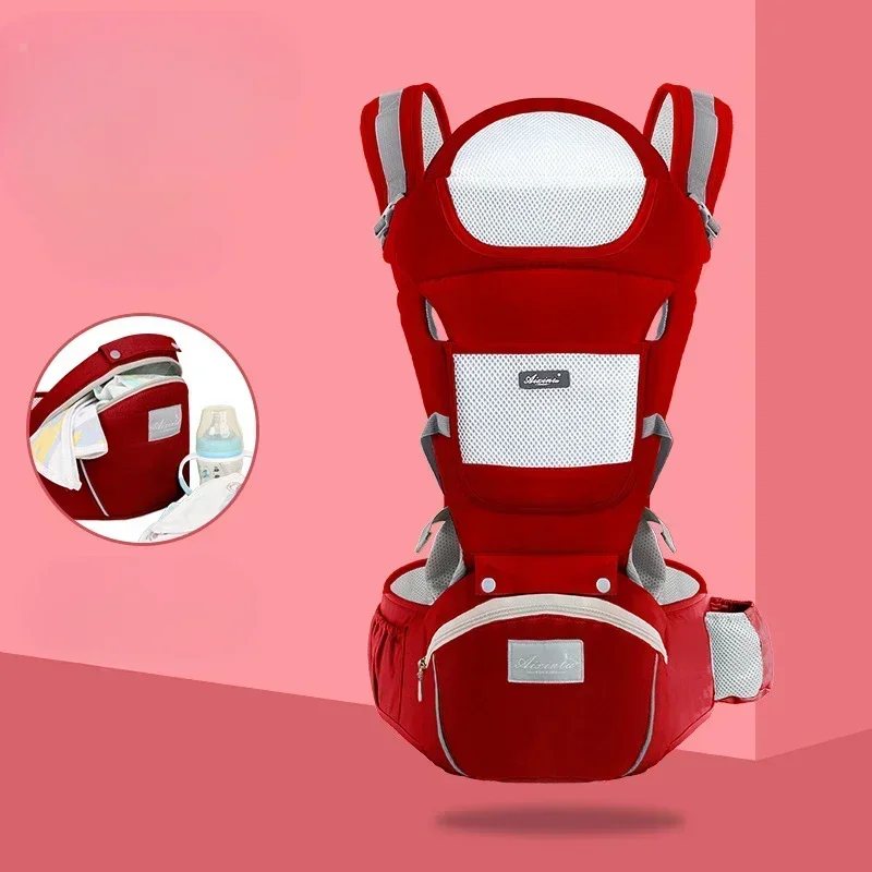 Portebébé ergonomique Aibrou sac à dos épaule 036 mois transport bébé confortable ventilation maille poches ac