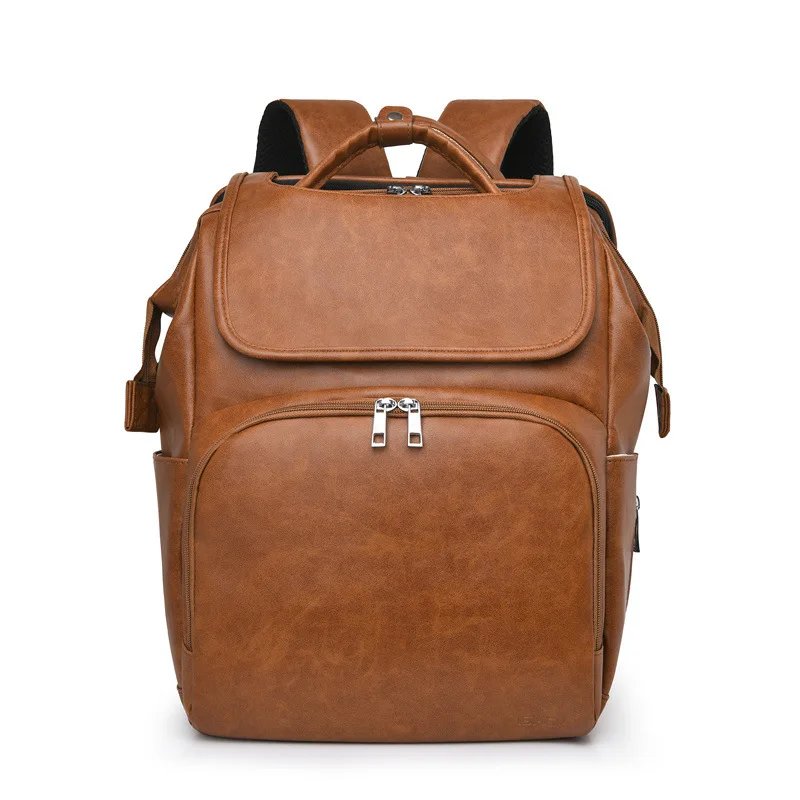 Sac à dos multifonctionnel pour bébé sac à langer voyage sac à main PU étanche style moderne et minimaliste gr