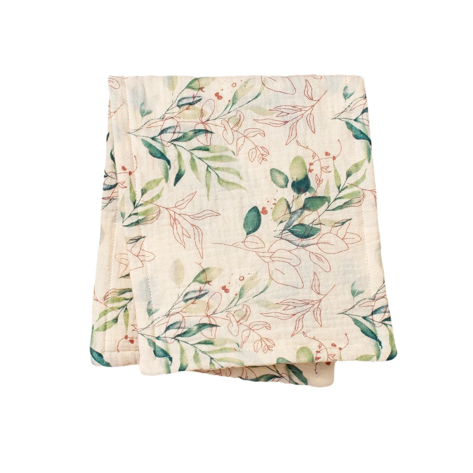 Serviette d'alimentation en crêpe de coton pour bébé serviette de sueur