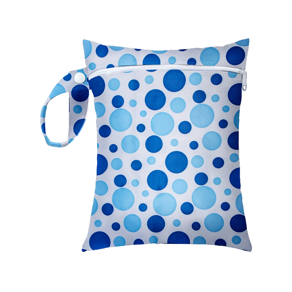 Sac à Couches Mini 25x20cm Étanche Sac de Voyage Design Moderne pour Bébé avec Fermeture Éclair et Poignée Int