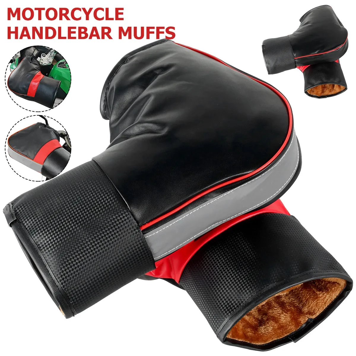 Manchons de guidon de moto pour scooter, protection, optique, poignée