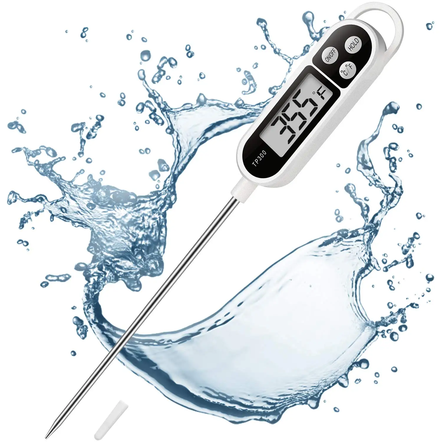 Thermomètre alimentaire numérique BBQ TP300 Précision 01° Sécurité alimentaire Idéal pour cuisine et viande