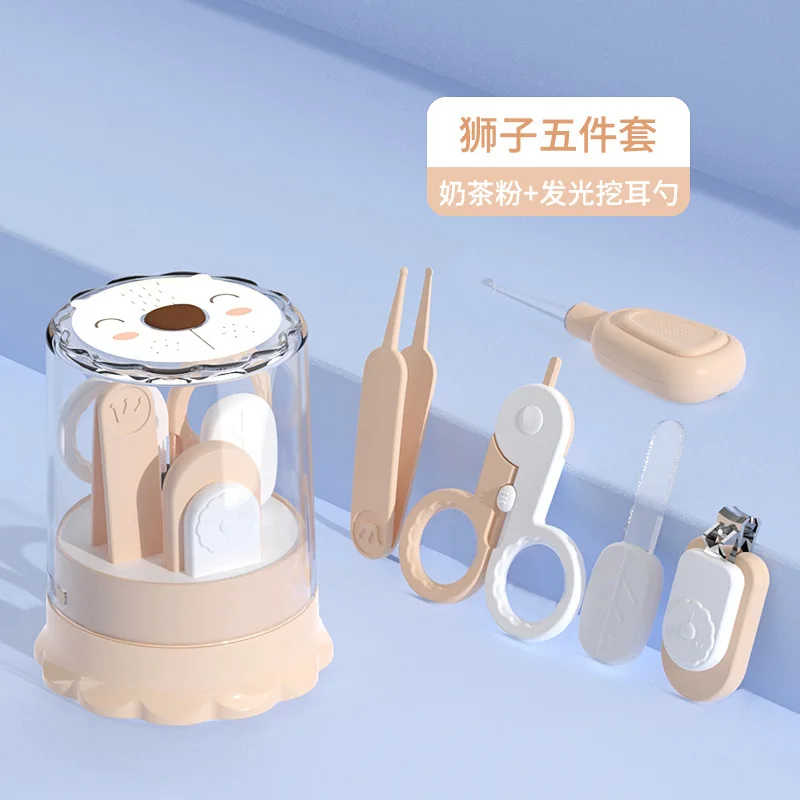 Ensemble de soins des ongles pour bébé nouveauné coupeongles antipincement accessoires de manucure idéal pour