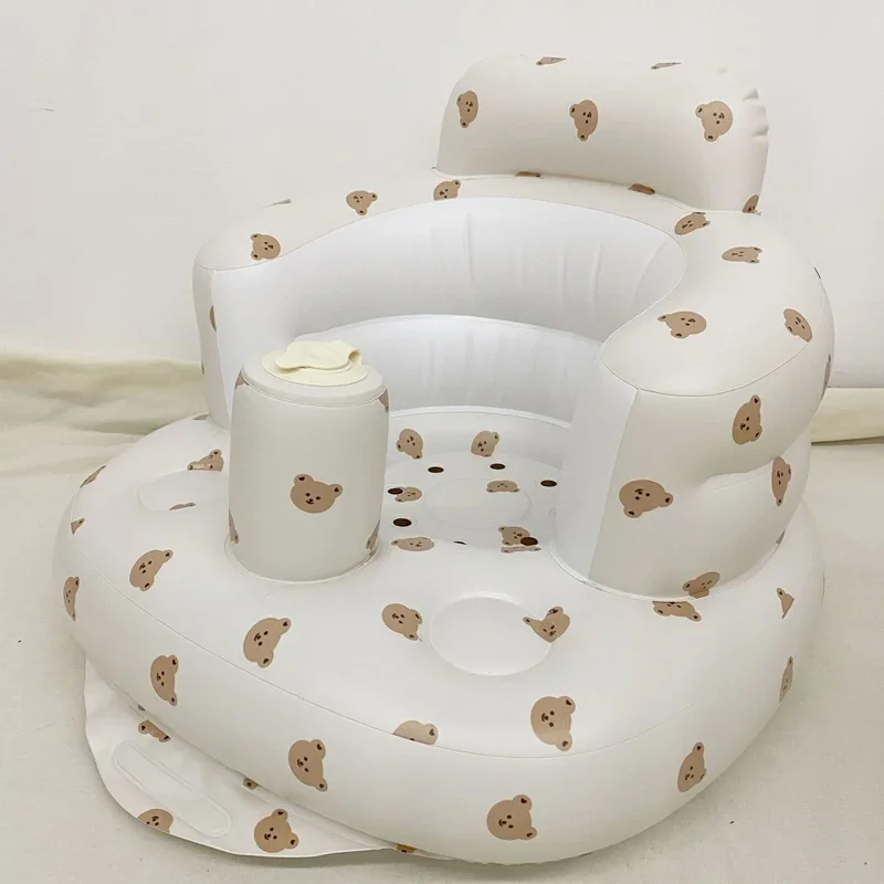 Canapé gonflable bébé chaise de bain portée douce en PVC