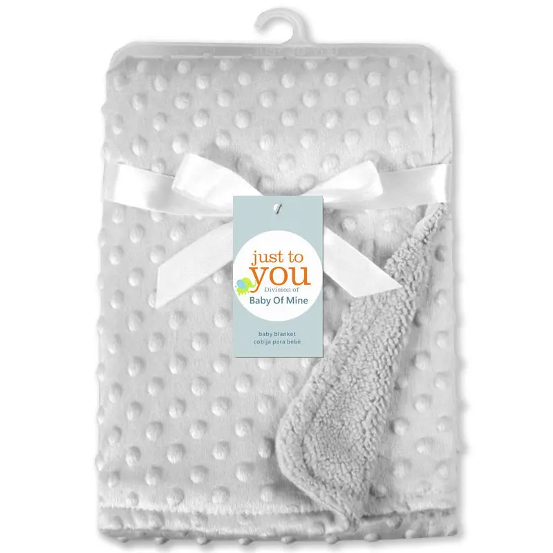 Couverture bébé emmaillotage doux polyester hiver lit poussette thermique BB012 Baby Of Mine
