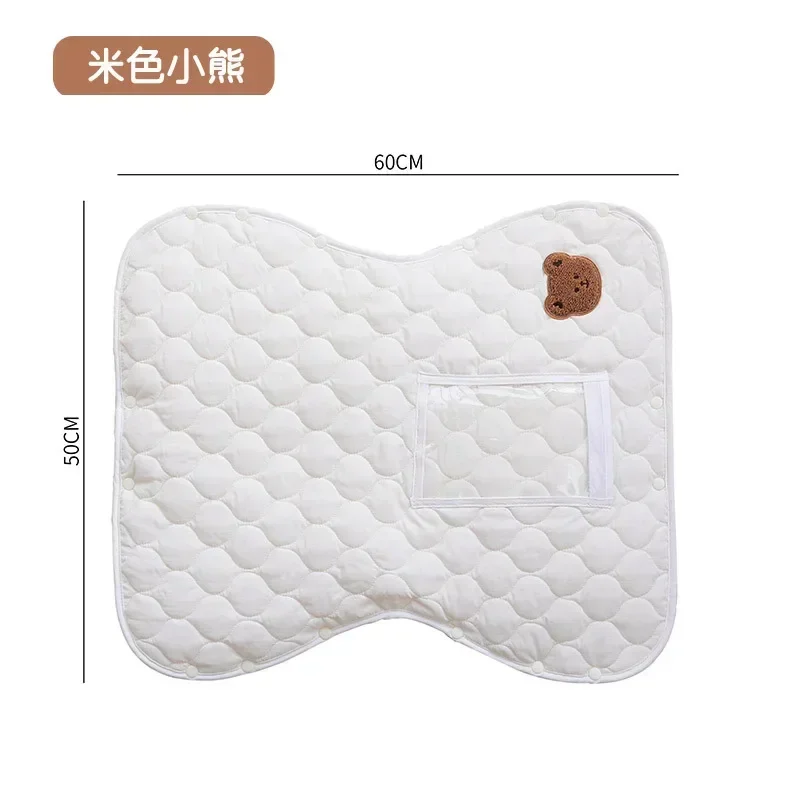 Matelas à langer en tissu rembourré Butterfly Design avec poche transparente pour bébé maternité confort et pr