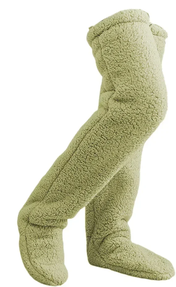 Chaussettes longues moelleuses en peluche pour femme chaudes et douces idéales pour l'hiver jambières de confo