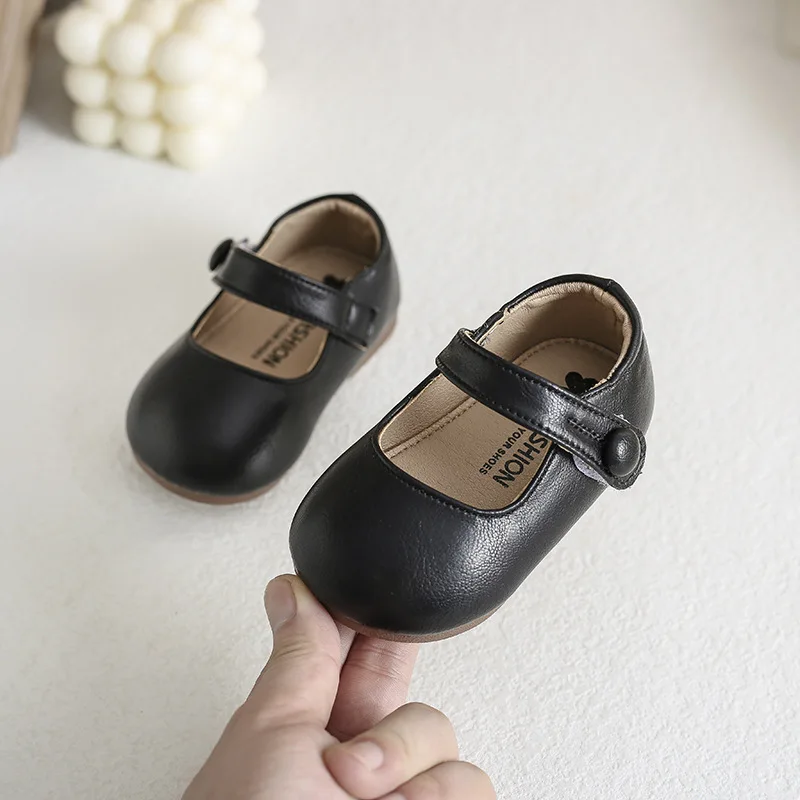 Enfant Chaussures Ballerines Fille Garçon Noires Élégantes Pratiques Sécurité Douceur Qualité Confort Occasion