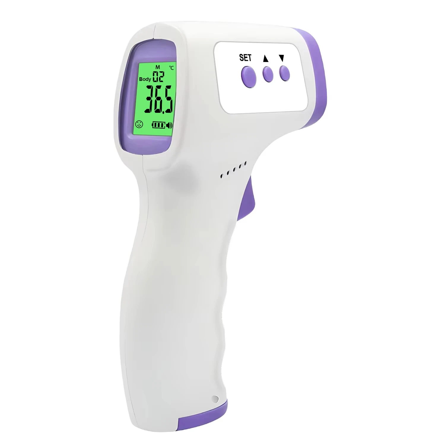 Thermomètre numérique sans contact infrarouge mesure température corporelle bébé adulte design moderne ergonom
