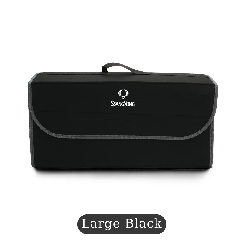 Organisateur coffre voiture Ssang Yong sac rangement pliable tissu feutre dimensions 45x17x24cm design moderne