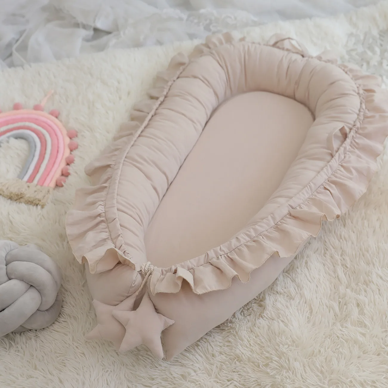 Berceau portable bébé couffin lit de voyage compact doux cadeau naissance bébé nouveauné confort sécurisé styl