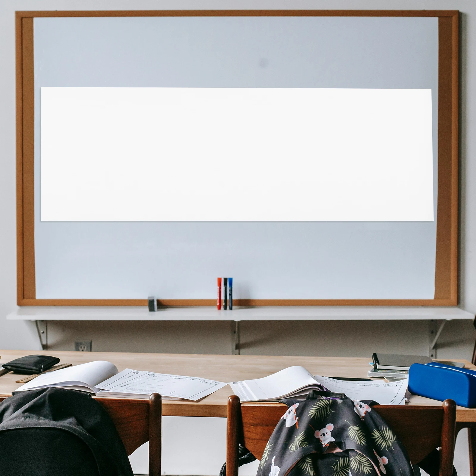 Rouleau de papier tableau blanc autoadhésif feuille effaçable à sec 45cm x 10m portable et réutilisable pour b