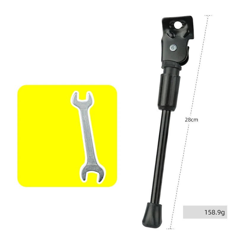 Support de stationnement pour vélo enfant poussette 28 cm noir acier et plastique fixe poids 1589 g accessoire
