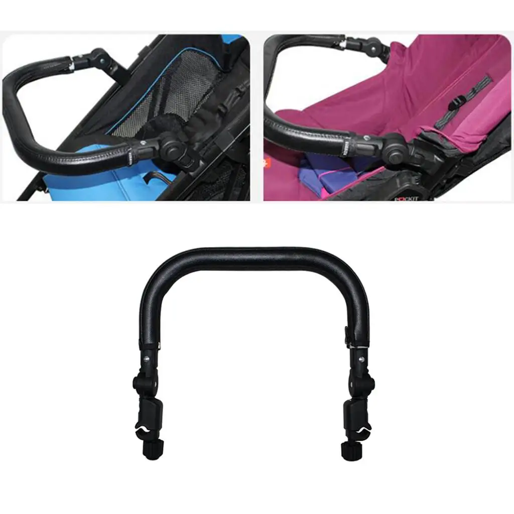 Poignée universelle pour poussette ergonomique antidérapante facile à installer design moderne noir bébé enfan