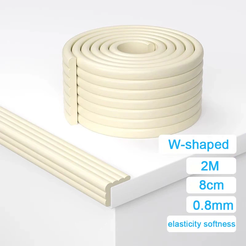 Bande de protection de sécurité pour bébé 2m rebord de table protection anticollision Wshaped beige