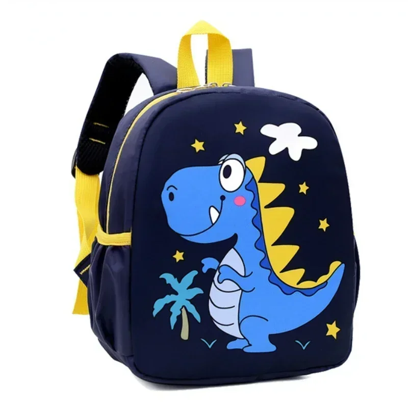 Sac à dos imperméable pour enfants cartable scolaire dinosaure mignon usage quotidien école primaire navy blue