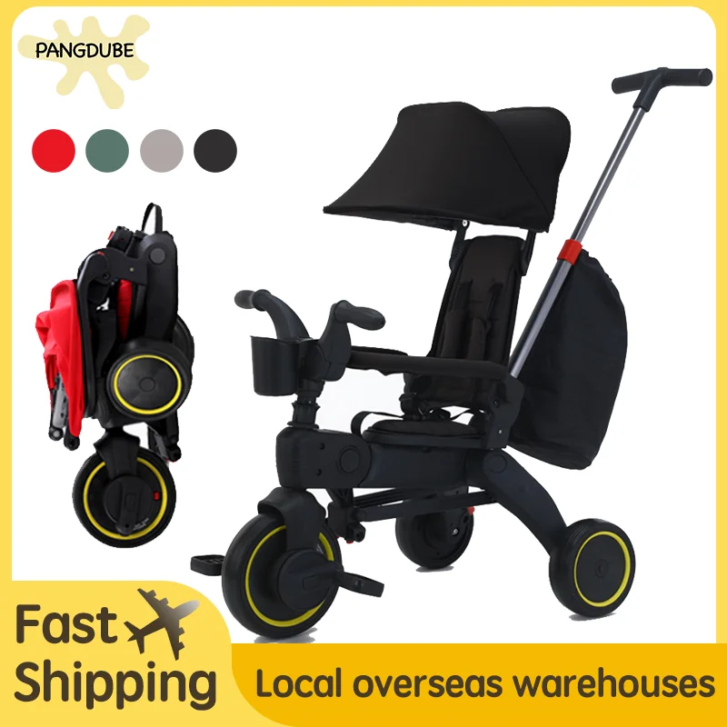Poussette pliable PANGDUBE tricycle bébé enfant 16 ans certifié 3C design moderne matériau durable portabilité