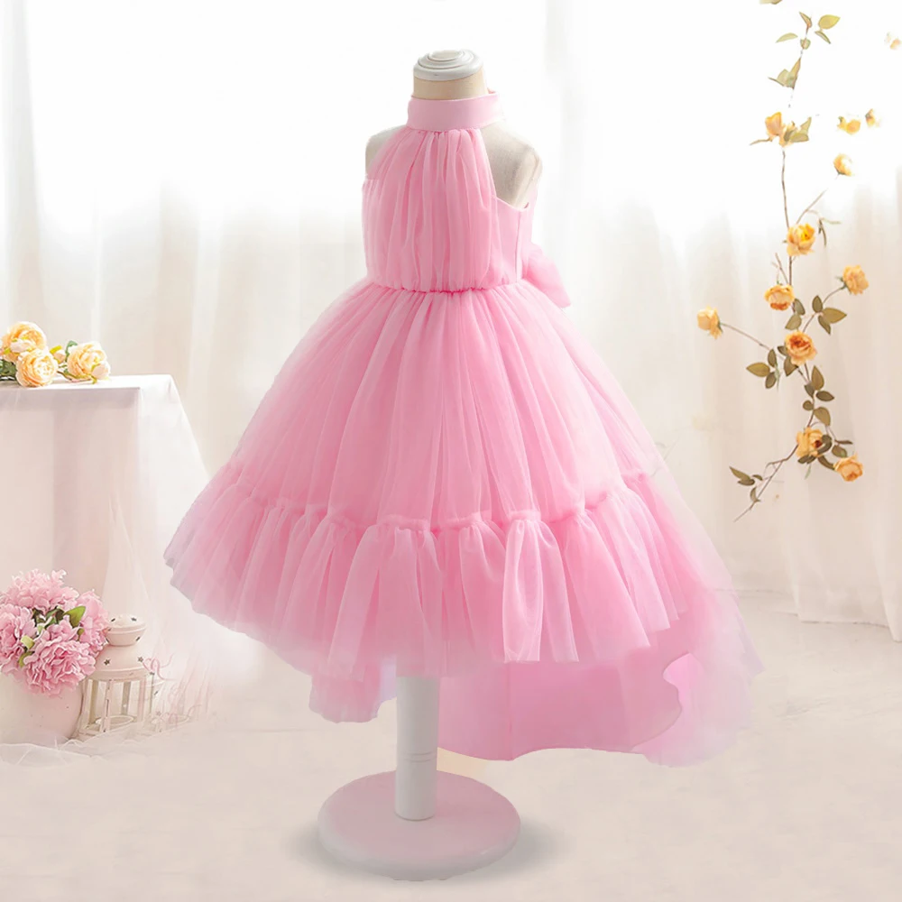 Robe bébé fille rose pastel tulle robe de bal baptême mariage fête princesse enfant 37 ans style romantique él