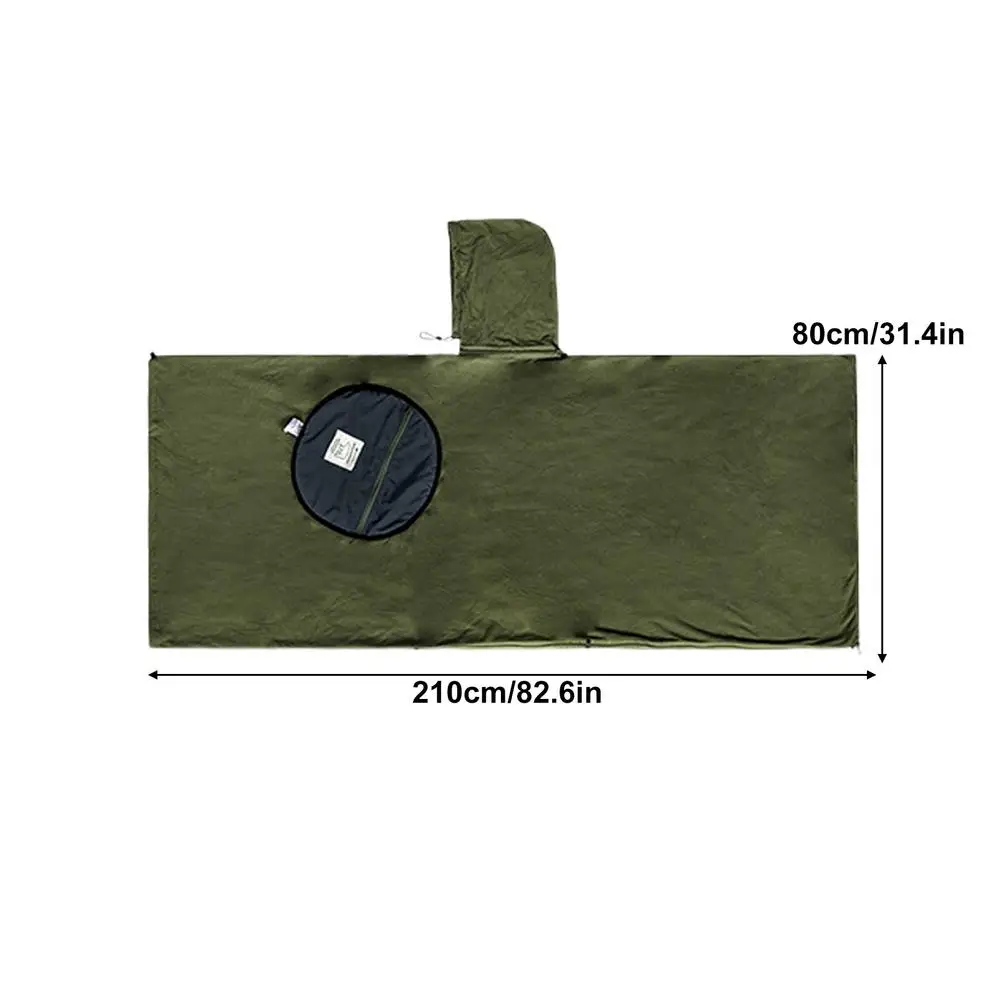 Sac de couchage portable bébé Camping Poncho Doublure polaire Capuche Couverture sécuritaire Accessoire voyage