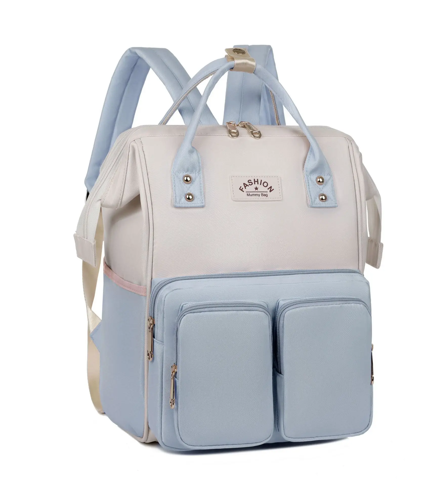 Sac à dos bébé multifonction sac à langer grande capacité étanche poches pratiques design moderne couleurs pas