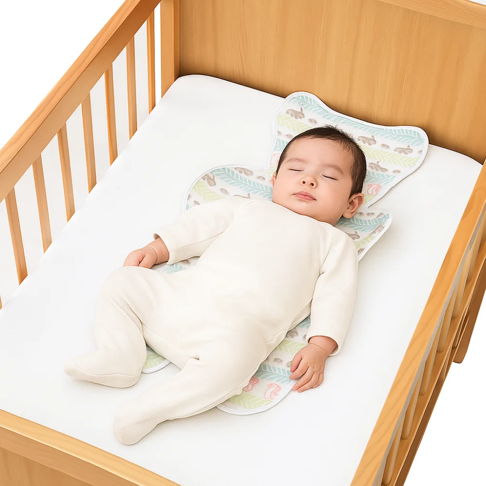 Coussin de refroidissement doux pour poussette bébé chaise salle à manger respirante landau siège voiture tapi
