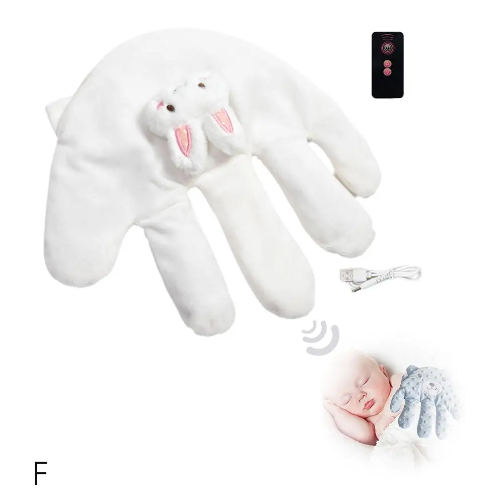 Gant de sommeil apaisant bébé oreiller mains en peluche antiéjection confortable sécurité électrique design la