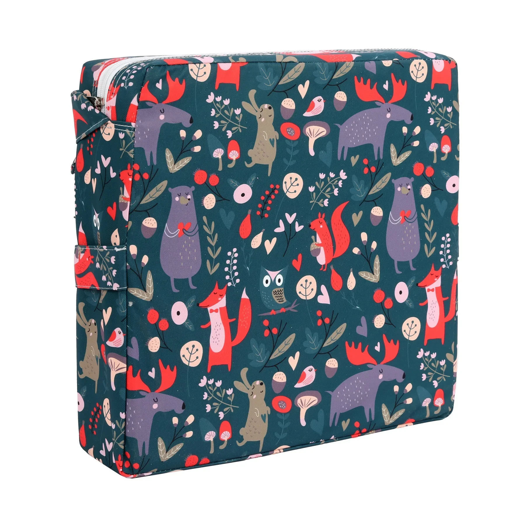 Pochette à motifs animaux waterproof trousse portable multifonction design ludique pour enfants rangement prat