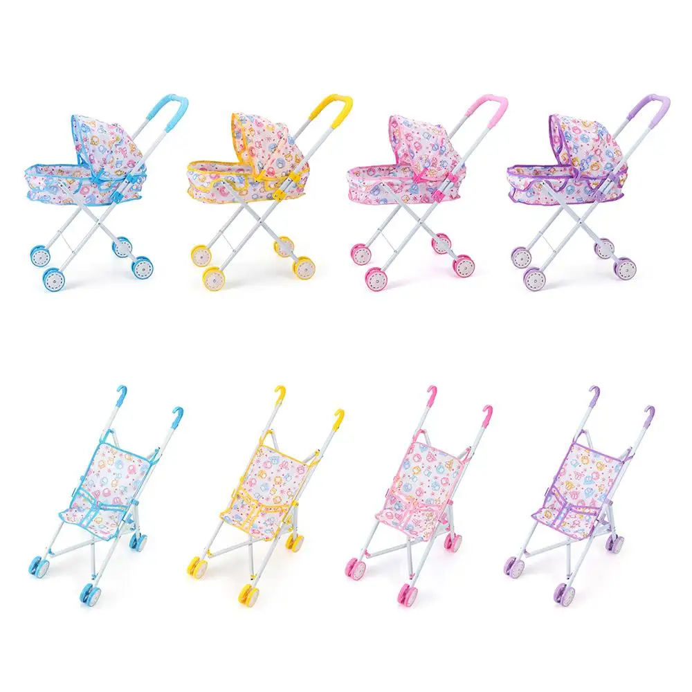 Poussettes poupées multicolores 4 modèles uniques jouets éveil enfants imagination socialisation qualité durab
