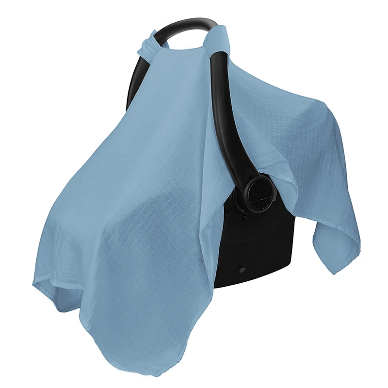 Siège de sécurité pour bébé paresoleil housse de poussette en mousseline respirante protection UV confortable 
