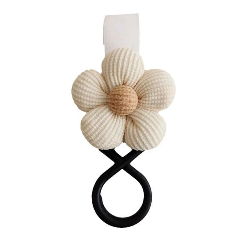 Crochet universel pour poussette bébé accessoire landau clip fleuri design moderne matériel durable usage多fond