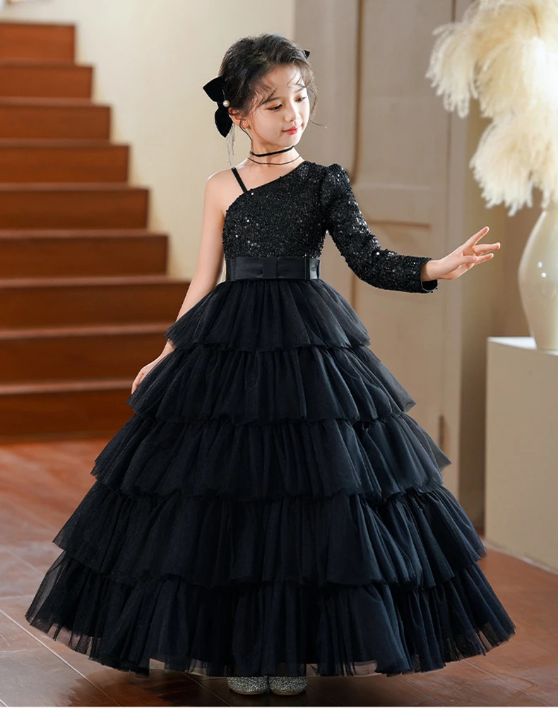 Robe de princesse longue pour fille robe de soirée élégante occasion