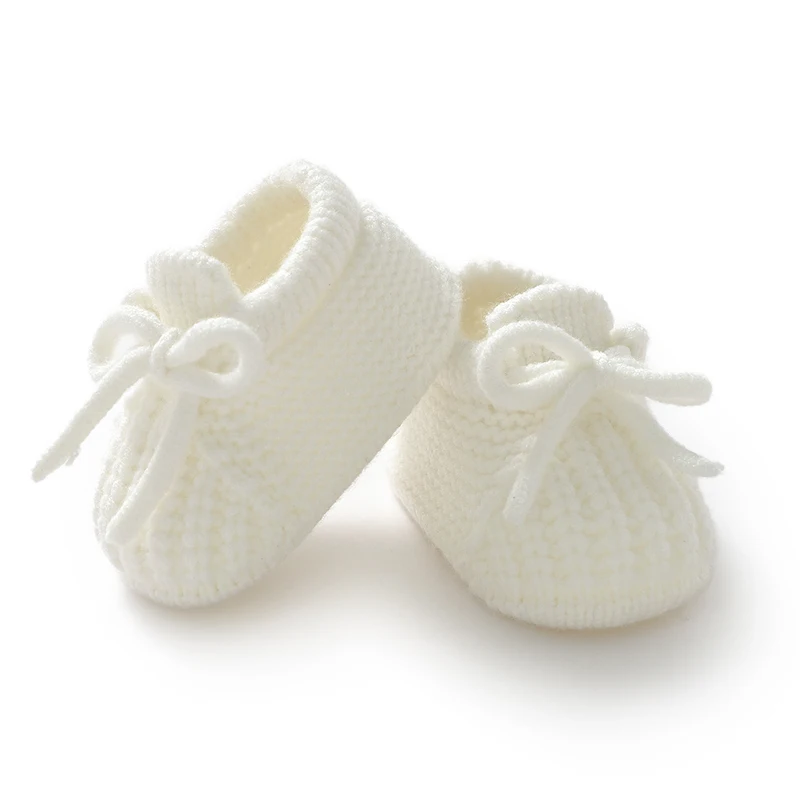Chaussures de bébé tricotées en laine pour nouveauné 018 mois chaudes et confortables premières chaussons inté