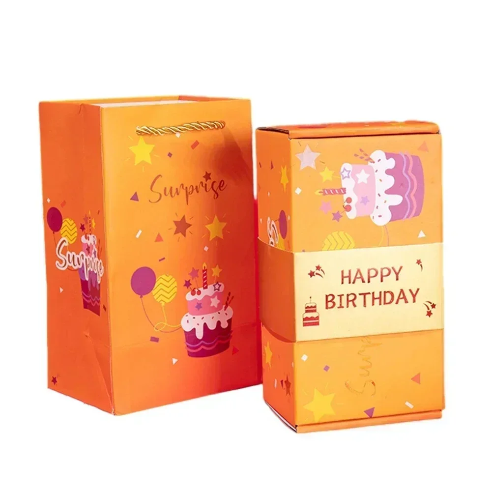 Sacs cadeaux bébé en papier cartonné anniversaire design coloré poignée dorée idée cadeau personnalisé occasio