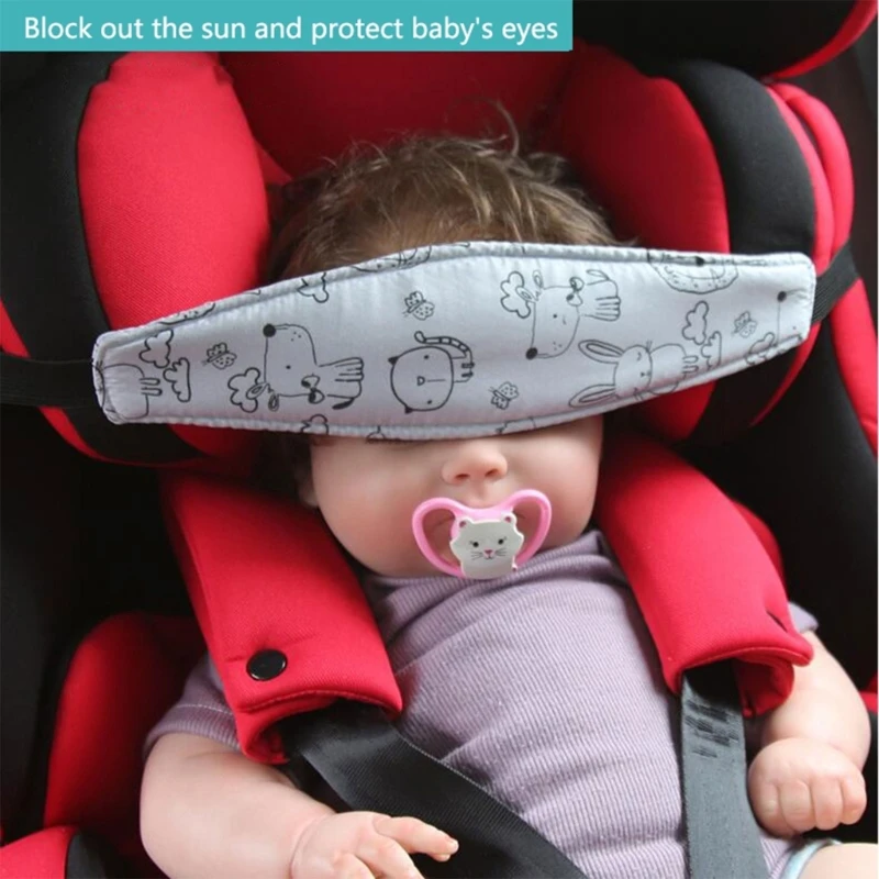 Support de voyage en voiture pour bébé sécurité enfant appuitête de sommeil bandes réglables en coton confort 