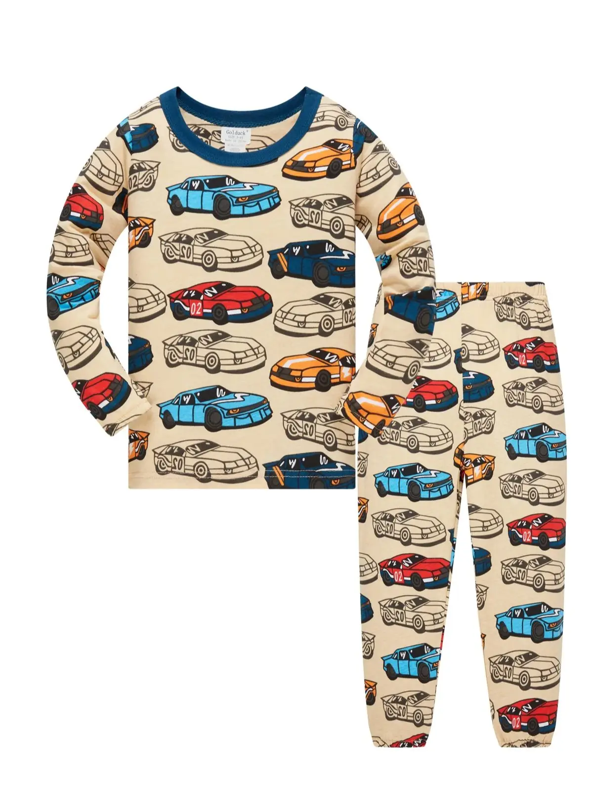 Ensemble pyjama garçon vêtements nuit bébé pyjama coton 100% imprimé voitures confort doux style moderne 46 an