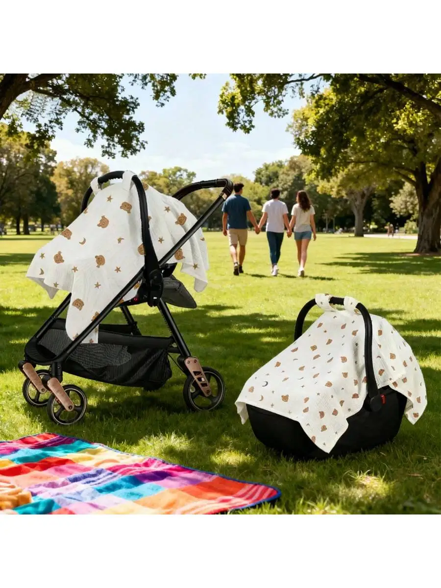 Housse panier poussette paresoleil ultra doux bébé confortable respirant protection solaire antipoussière esse